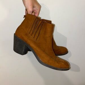 Suede booties